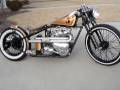 "Angry Monkey" Running at last! 1956 Triumph TR6 Kustom Bobber. built by Dan Patterson.