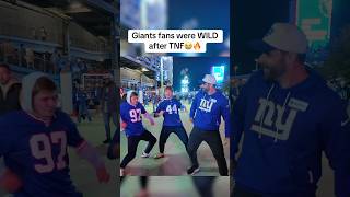 Giants Fans Were Wild After The Win