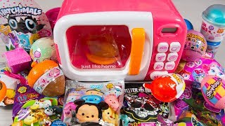HUGE Magic Microwave Toy Opening Kid Surprise Toys Blind Bags Egg Toys for Girls Kinder Playtime