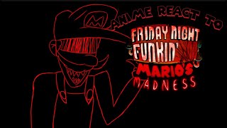Anime React To Marios Madness V2 Part 1 Out Of ???