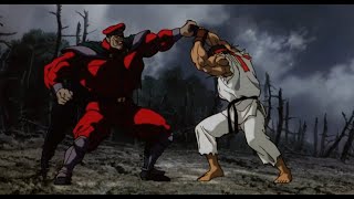 Ryu And Ken Vs Bison -  Fight (English Dub) (1080p HD)