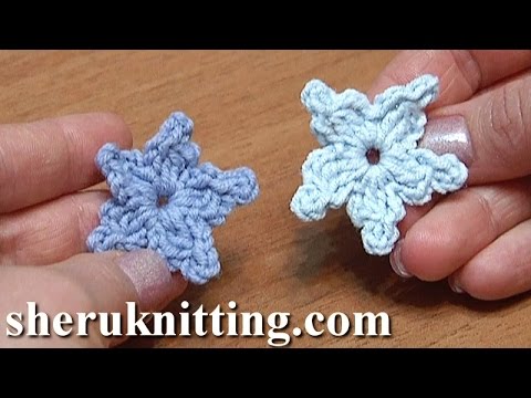 Crochet Star Flower Tutorial 1 - YouTube