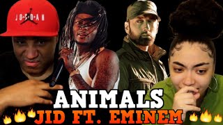 My Dad Reacts To Jid - Animals Pt.1 Ft. Eminem Reaction