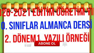 10. Sınıflar Almanca Dersi 2. Dönem 1. Yazılı Sınav Örneği