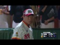 07/13 Lamigo桃猿 VS 統一7-ELEVEn獅 九局下，米吉亞在球數落後情況下連飆三個好球三振了林志祥