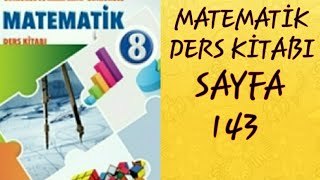 8.SINIF MATEMATİK KOZA YAYINLARI ( SAYFA 143 ) // MATEMATİK DERS KİTABI // MATEM