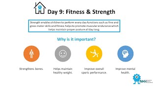 Daily programme for Kids @ home #9 Fitness & Strength
