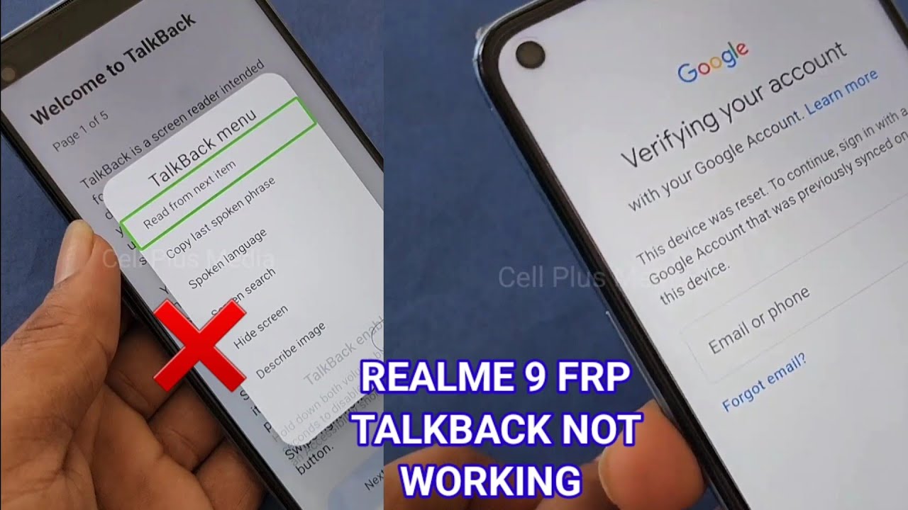 Realme 9 FRP Bypass Voice Command Not Working Solution Realme 9 FRP Bypass Voice Command Not Working Solution