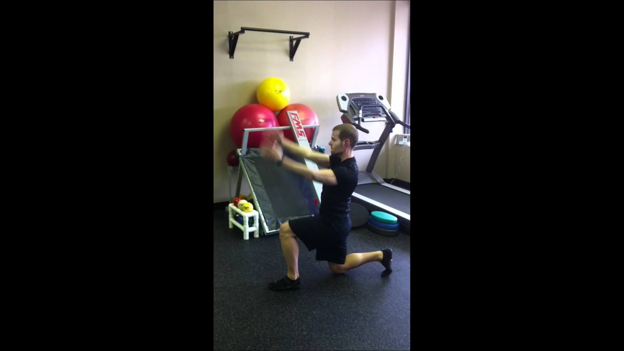 FMS In Line Lunge Corrective Exercise YouTube