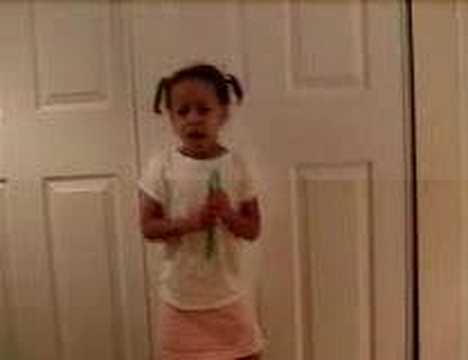 Nia singing to Cry Baby and Piece of my Heart age 4