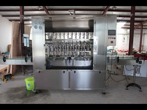 12 nozzles beverage filling machine linear type soft drink filler with piston pump and mixing tank