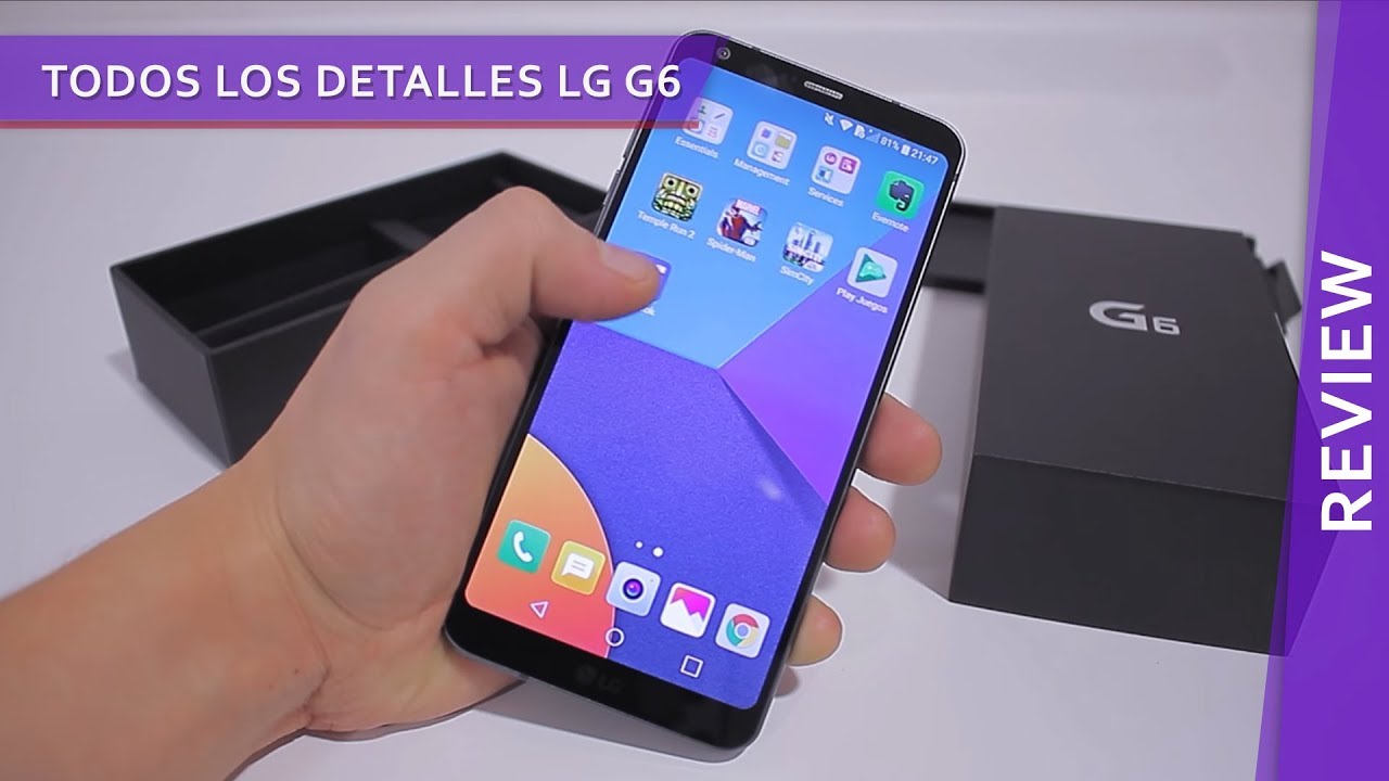 Unboxing completo del LG G6