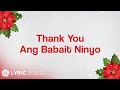 ABS-CBN Christmas Station ID 2014 - Thank You, Ang Babait Ninyo (Lyrics)