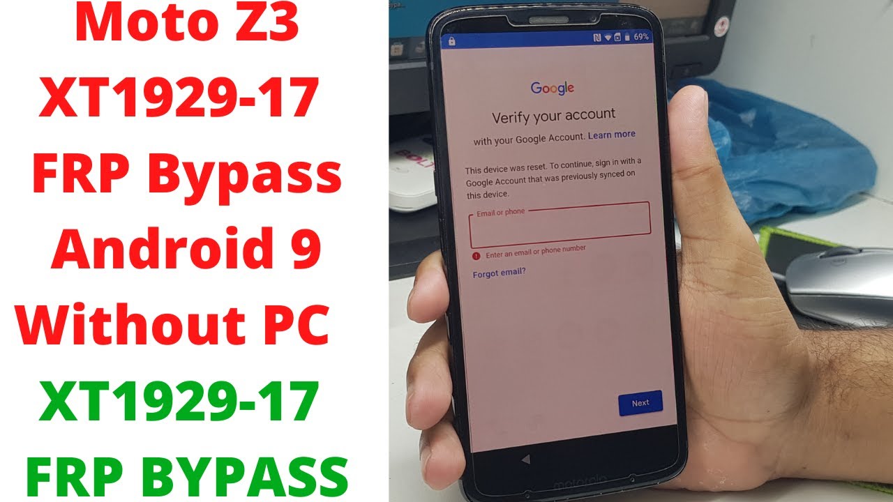 Moto Z3 XT1929-17 FRP Bypass Android 9 Without PC | Moto Z3 XT1929-17 FRP Bypass Android 9 Without PC |