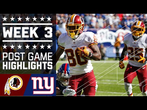 Redskins Vs Giants Nfl Week 3 Game Highlights Redskins Vs Giants Nfl Week 3 Game Highlights