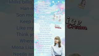 BLACKPINK Selena Gomez - Ice Cream | Lisa rap #shorts