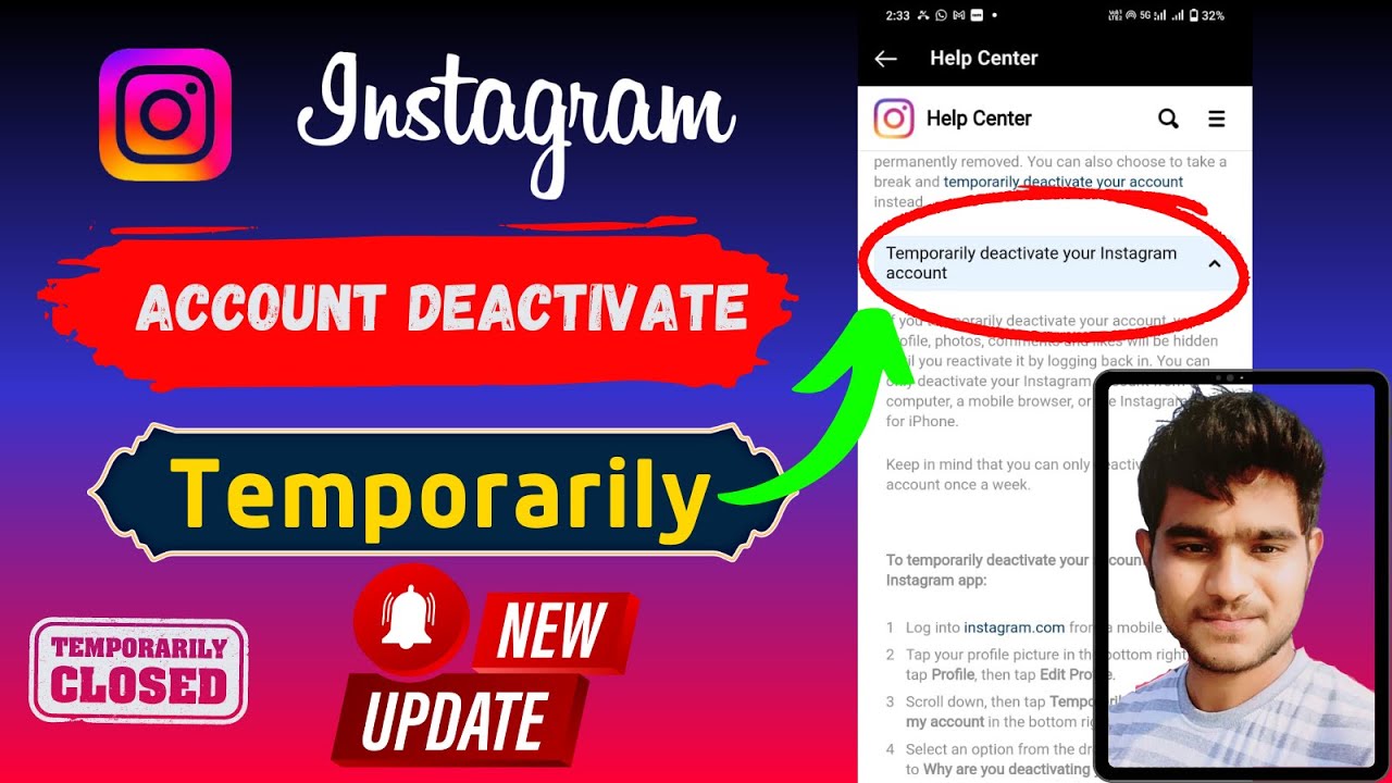 How To Deactivate Instagram Account Temporarily In How To Deactivate Instagram Account Temporarily In