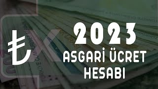 2023 Asgari Ücret Hesaplama - Gelir Vergisi İstisnası - Maaş Hesabı