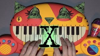 The X-Files Theme Song - Illuminati Confirmed On Cat Piano