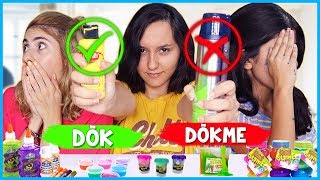 Slime Challenge Dök Dökme Komik Slaym Dila Kent