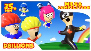 Learn Counting With Balloons | Mega Compilation | D Billions Kids Songs