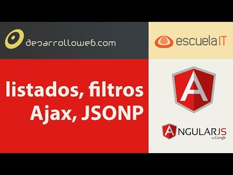 Listados, filtros, Ajax, JSONP en AngularJS