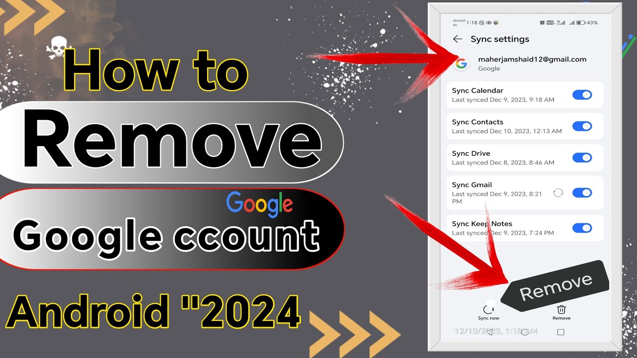 How to Remove Google Account from an Android Phone 2023, How to Remove Google Account from an Android Phone 2023,