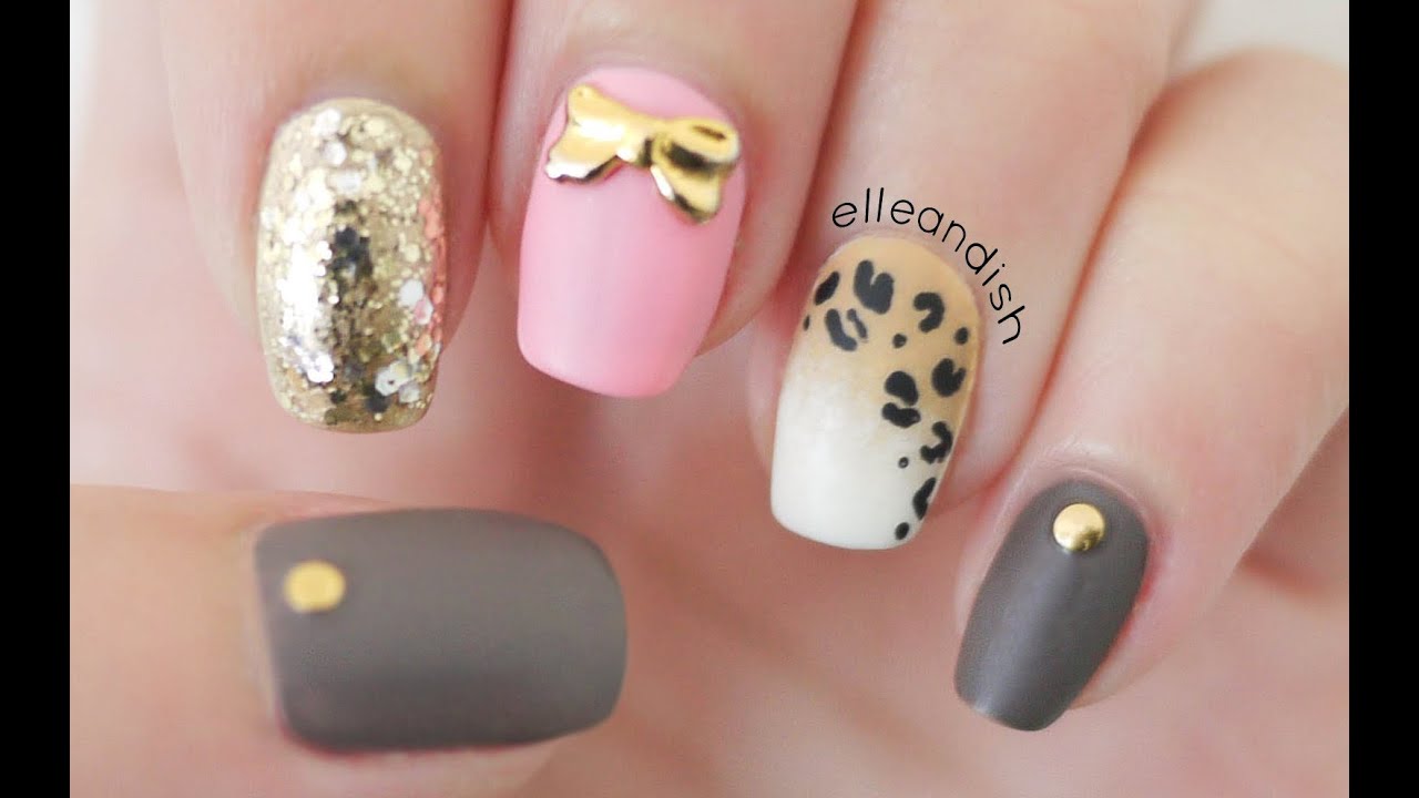 matte ombré leopard nails toothpick sponge youtube fall nail art
