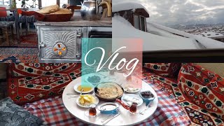Otantik Bir Ortam|Karlı Bir istanbul sabahı|Huzurlu Kahvaltı|Sessiz Vlog#keşfete