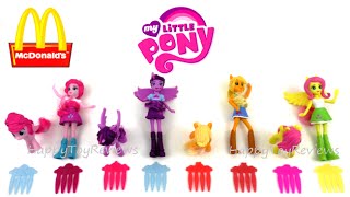 2015 My Little Pony Equestria Girls Mlp Mcdonalds Set Of 8 Happy Meal Kids Toys Collection Review