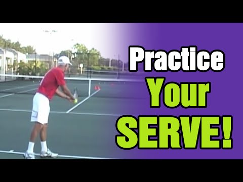 Tennis Lessons - How To Practice Your Serve by TomAveryTennis.com