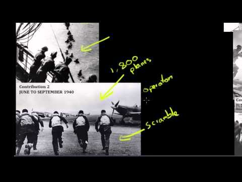 What were the 5 most vital contributions that Britain made to this conflict?