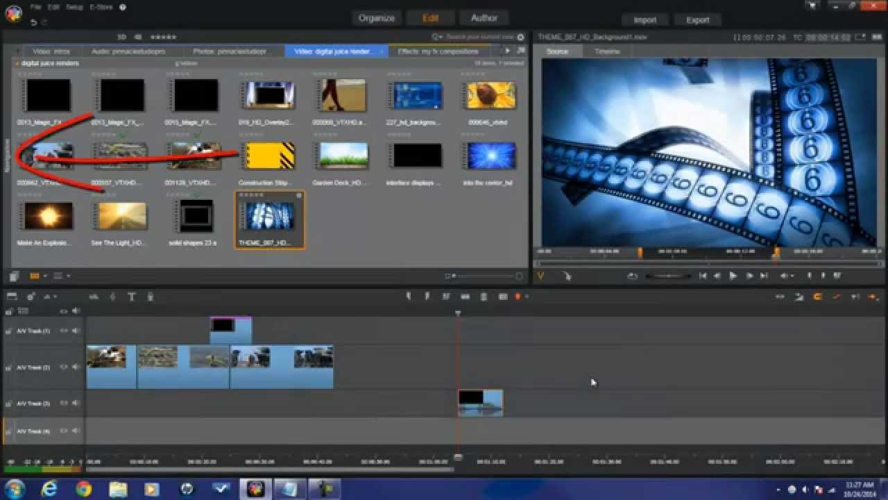 pinnacle studio 21 ultiate missing templates and montages