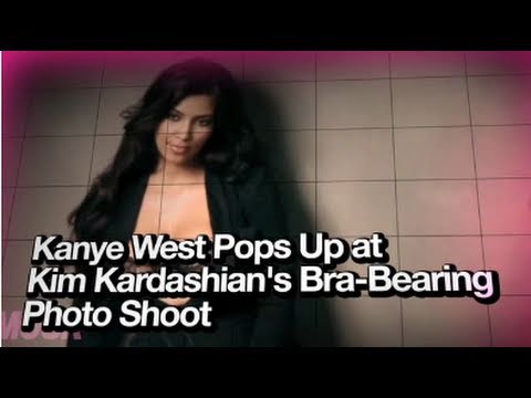 Kanye West at Kim Kardashian's