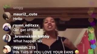 Essence Marie Drink On Instagram Live Talking About Luh Kel