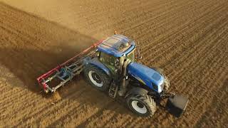Newholland T 7070 İş Başinda. New Holland T 7070 Working Drone Çeki̇mi̇