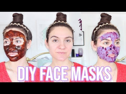 4 DIY Face Masks For GLOWING SKIN & ACNE SCARS !! - YouTube
