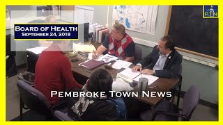 Pembroke Board of Health - More Rooster Complaints, plastic bag ban plans