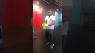Shadow Boxing at the gym