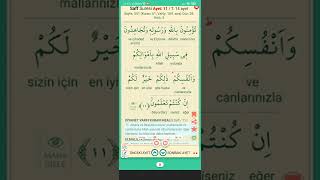 Saff Suresi - 11. Ayet