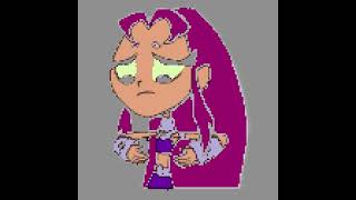 Starfire Is Looking At Her Belly