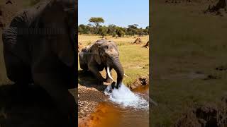 Elephant Saves Wild Dog Pup From Deadly Bee Swarm