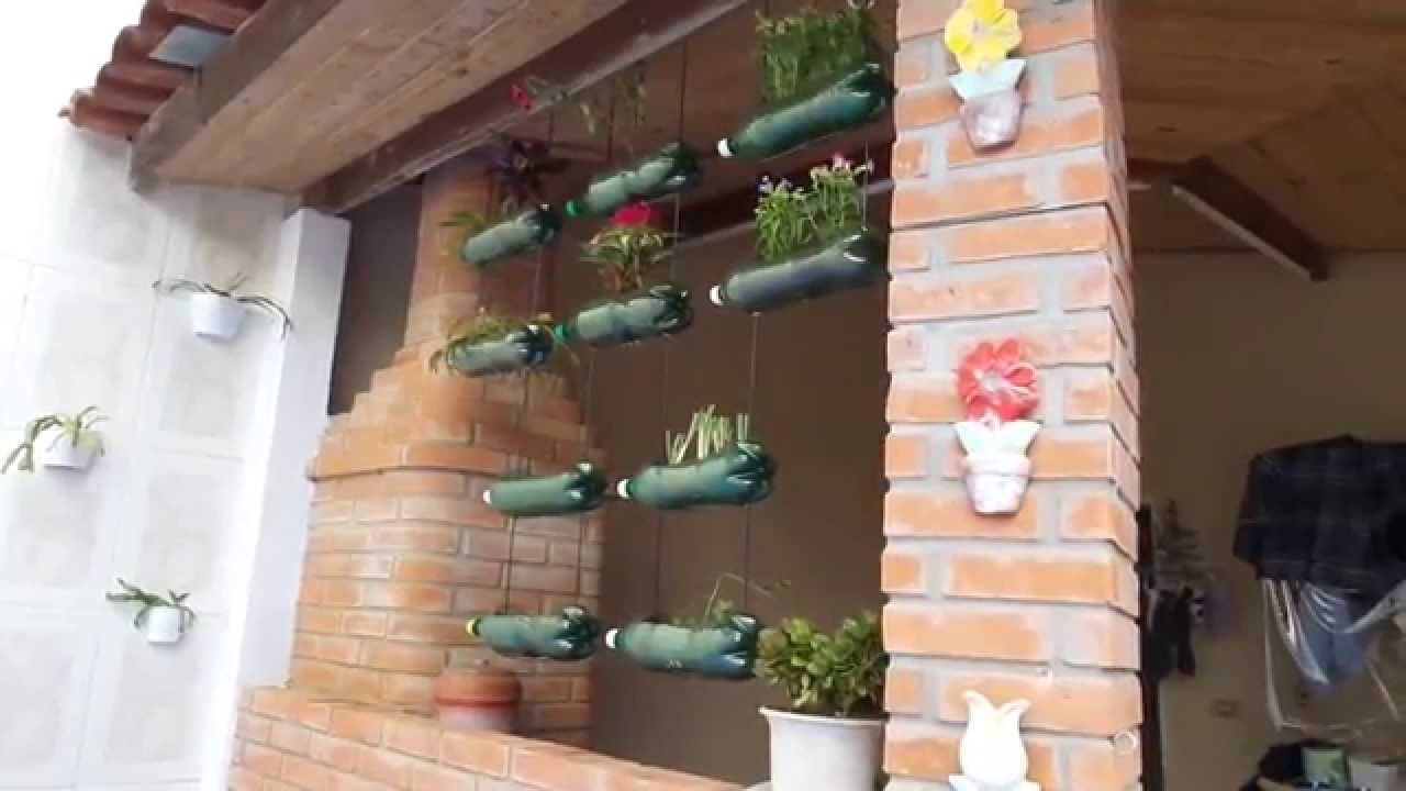 jardim suspenso feito de garrafas pet parte 2 YouTube jardim suspenso feito de garrafas pet parte 2 YouTube