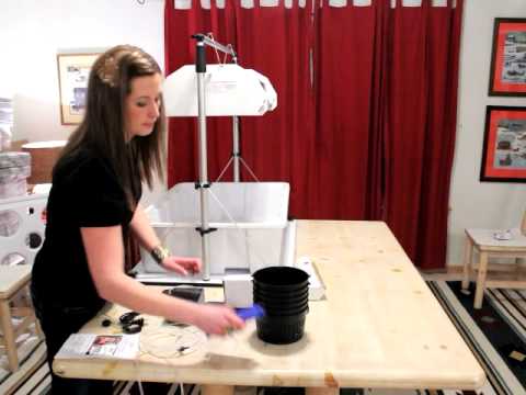 Indoor Hydroponic Garden Kit Setup - YouTube