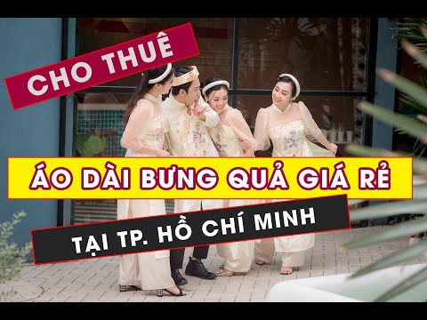 Cho thuê áo dài bưng quả giá rẻ TPHCM