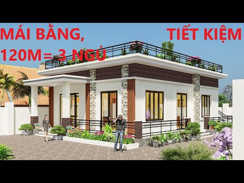 MẪU NHÀ MÁI BẰNG 1 TẦNG ĐẸP LONG LANH TẠI LẠNG SƠN. NHÀ ĐẸP KAITO