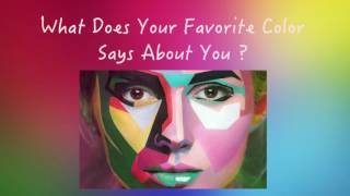What Your Favourite Color Says About You