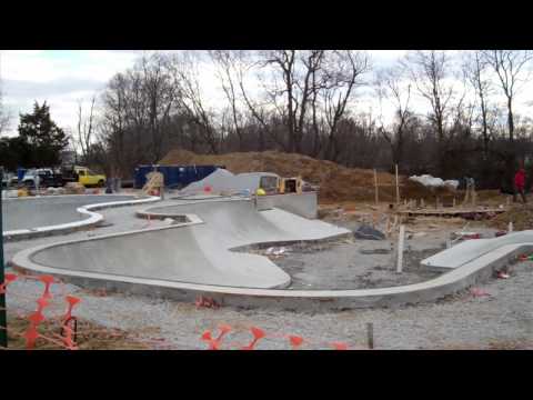 Construction Update #4: Veterans Skatepark 1/2/12 - Woodbridge, VA - Thunderwood