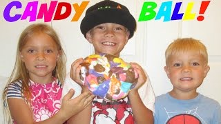 🍬HOW TO MAKE A GIANT CANDY BALL🍭! FUN CANDY IDEAS | DYCHES FAM