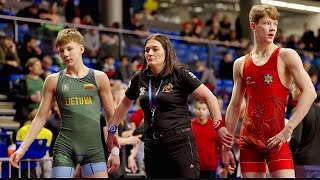 U17 Elian Hedberg Swe Vs Linas Lavrinovicius Ltu 60Kg. Greco-Roman Boys Wrestling. B-Cam-Man